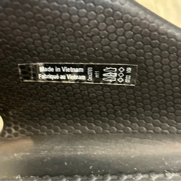 CROCS Sz 11 Classic Crush Iconic  Comfort Chunky Wedge 2 Straps Slip On Slides - Picture 13 of 13